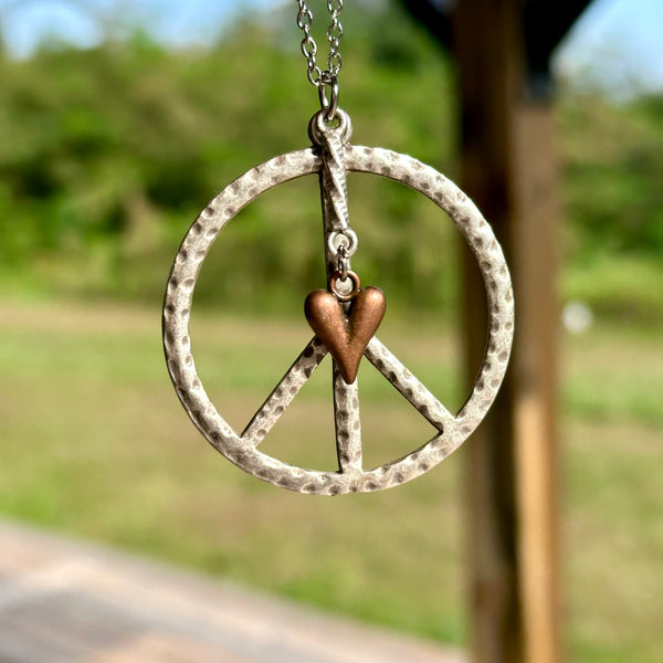 Peace & Love Necklace