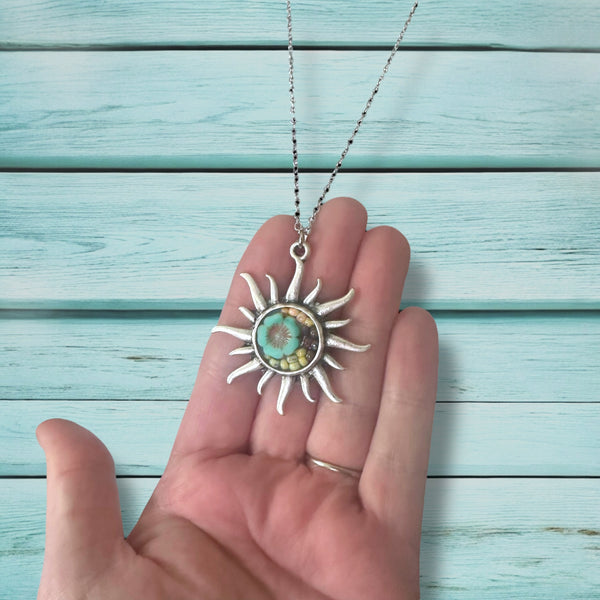OOAK Mosaic Necklace - Sunshine