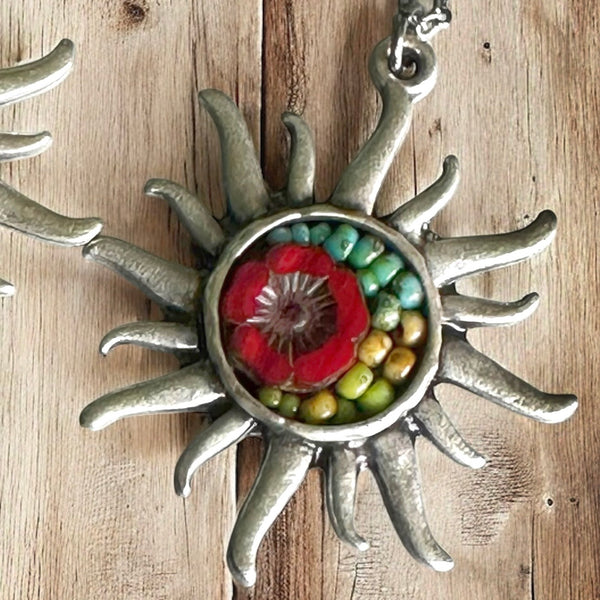 OOAK Mosaic Necklace - Sunshine