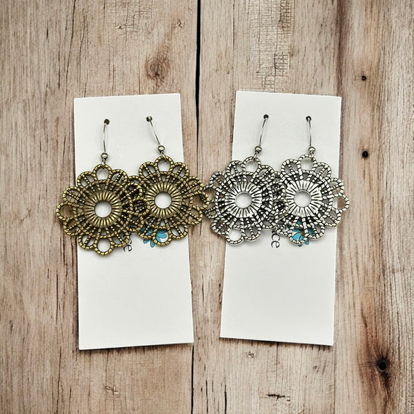 Lace Textured Earrings