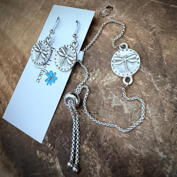 Adjustable Bracelet - Dragonfly