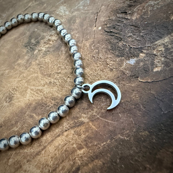 Luna Glow Crescent Moon Stretch Bracelet