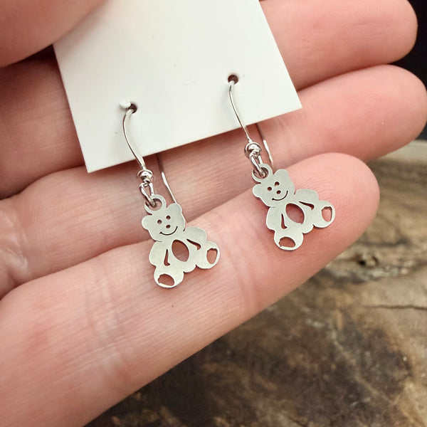 Tiny Teddy Bear Earrings