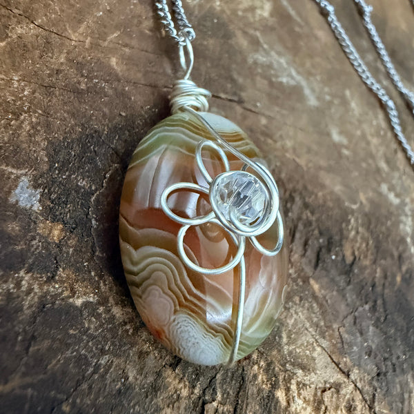 Retro Flower Wrap Necklace