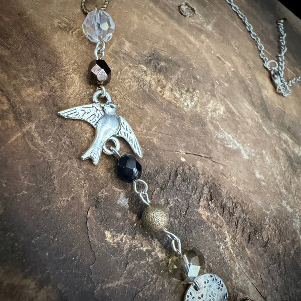 Autumn Sparrow Necklace