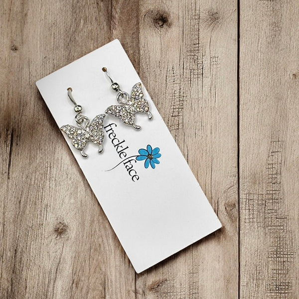 Sparkly Butterfly Earrings