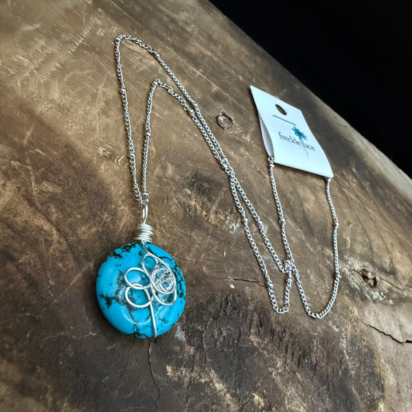 Retro Flower Wrap Necklace