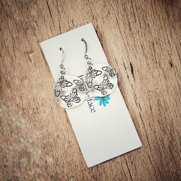 Wavy Butterfly Earrings