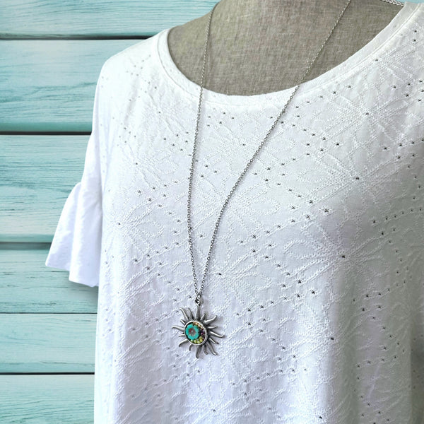 OOAK Mosaic Necklace - Sunshine