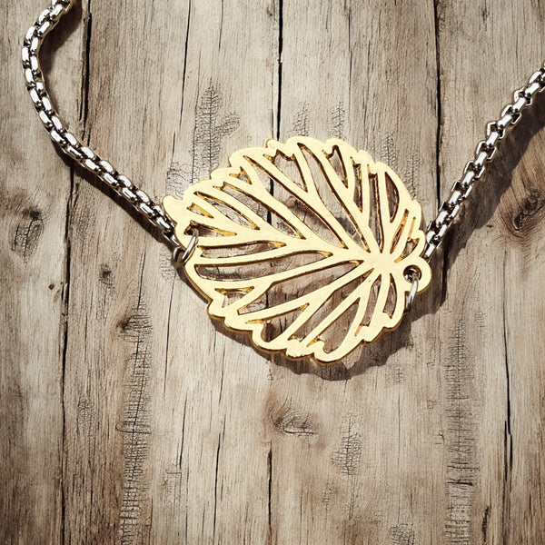Adjustable Bracelet - Simple Leaf