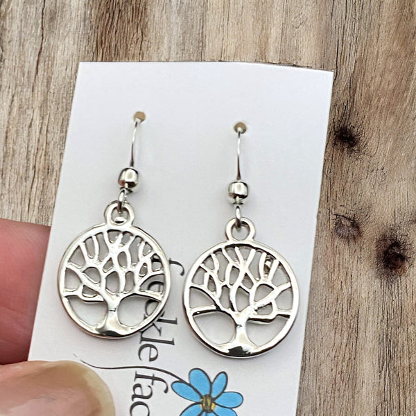 Family tree 12mm drop earrings