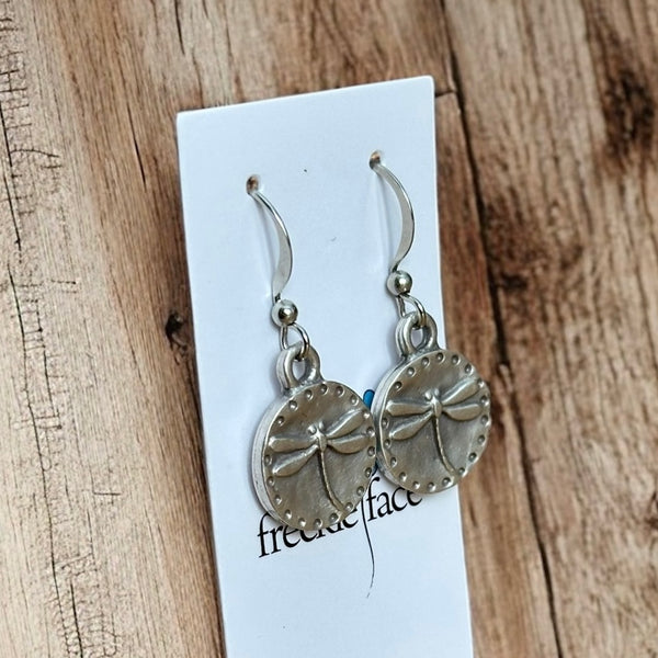 Dragonfly Disk Earrings