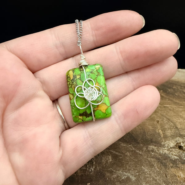 Retro Flower Wrap Necklace