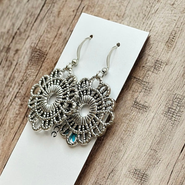 Lace Textured Earrings