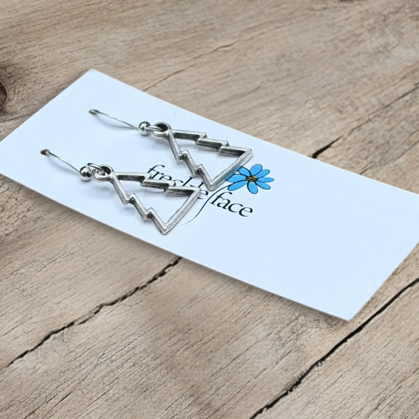 Cookie Cutter Christmas Tree Earrings