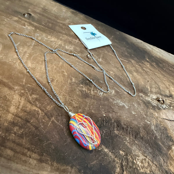 Retro Heart Wrap Necklace