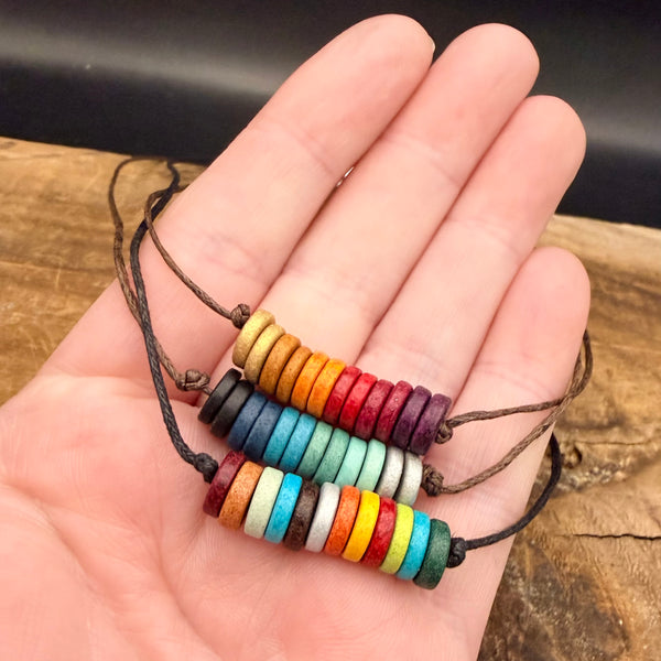 Boho Ember Ceramic Bead Necklace