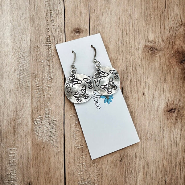 Wavy Butterfly Earrings