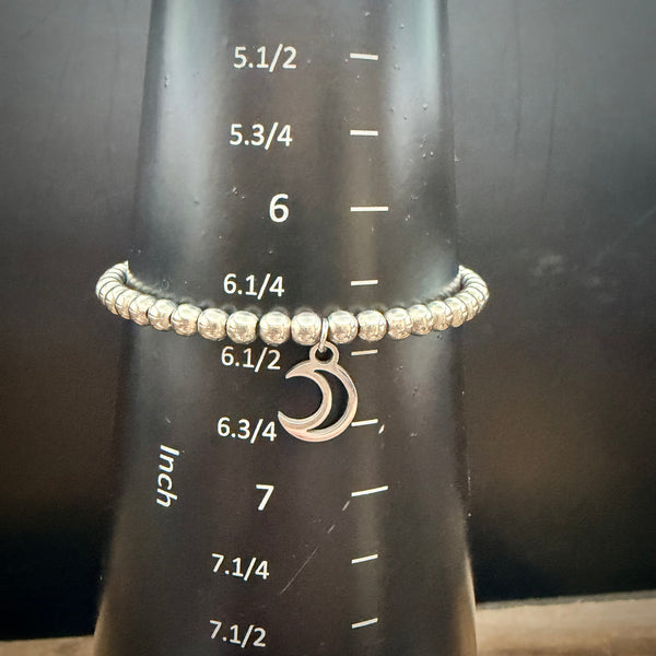 Luna Glow Crescent Moon Stretch Bracelet