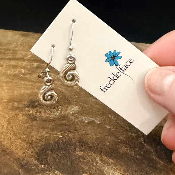 Ocean Spiral Earrings