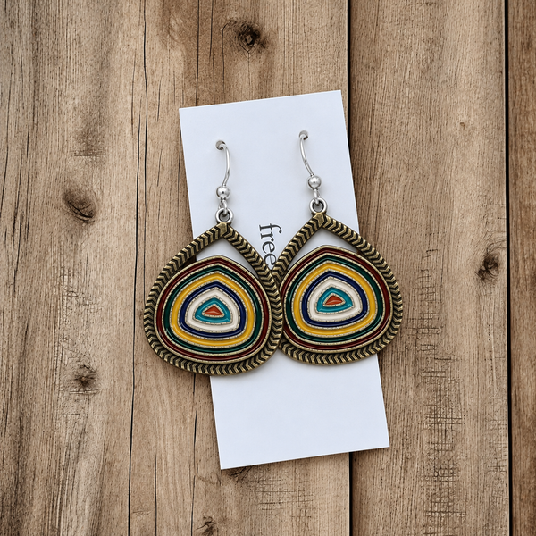 Boho Enamel Drop Earrings