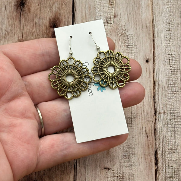 Lace Textured Earrings