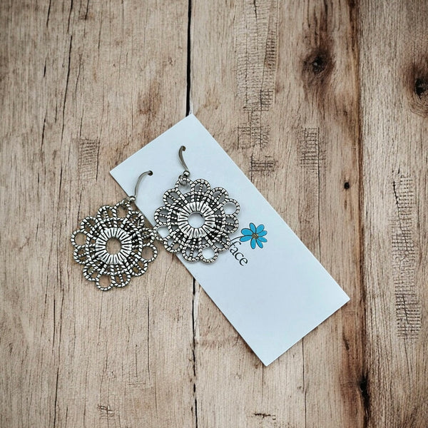 Lace Textured Earrings