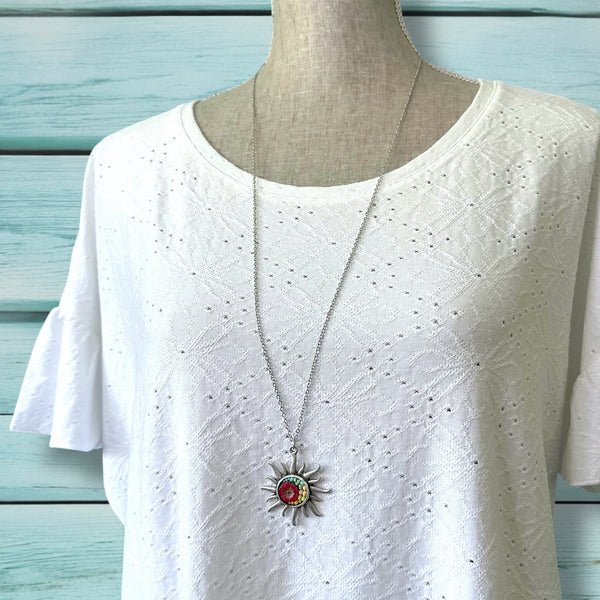 OOAK Mosaic Necklace - Sunshine