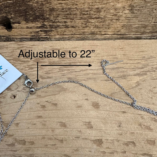 OOAK Mosaic Adjustable Necklace - M3614