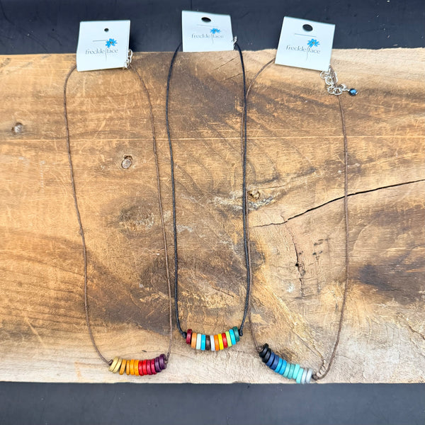 Boho Ember Ceramic Bead Necklace