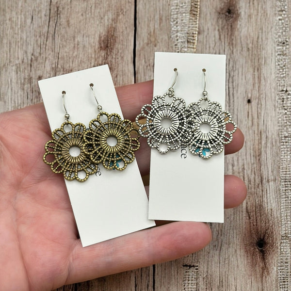 Lace Textured Earrings