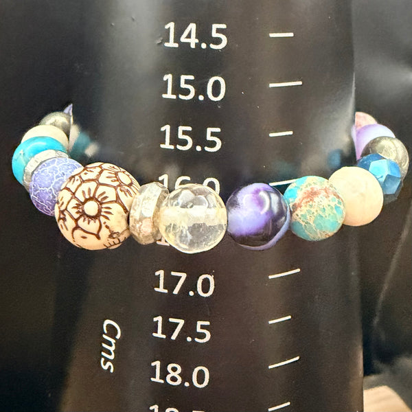 Boho Mixed Bead Stretch Bracelet