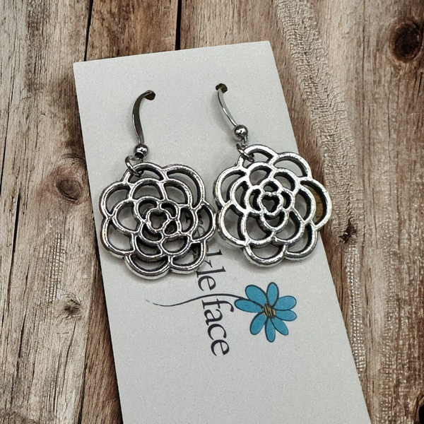 Rose Flower Earrings