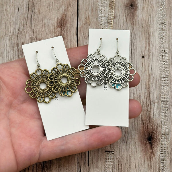 Lace Textured Earrings