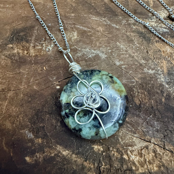 Retro Flower Wrap Necklace