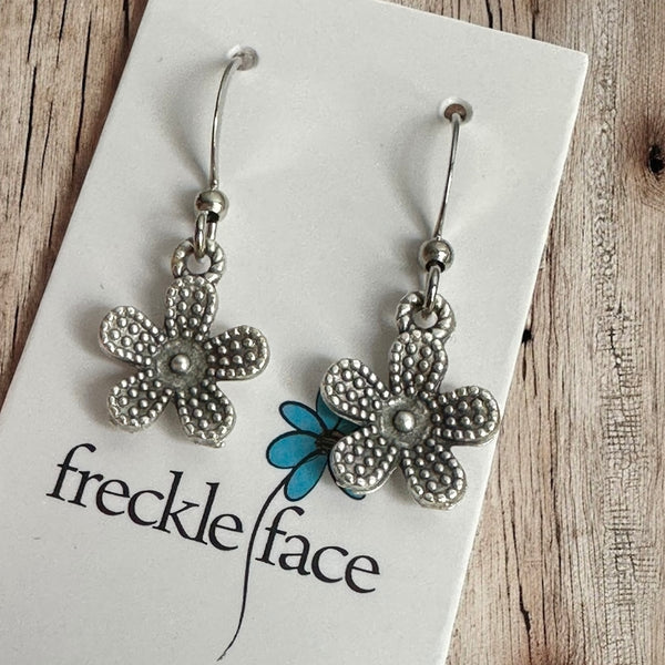 Dotted Daisy Flower Earrings