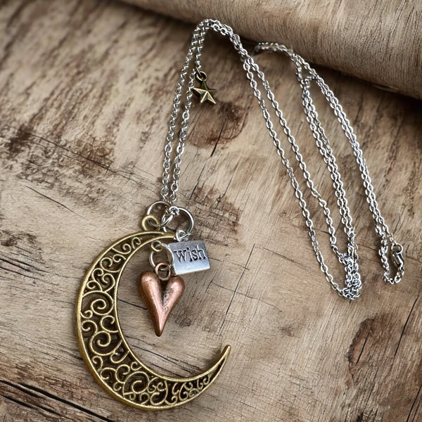Love you to the Moon Necklace