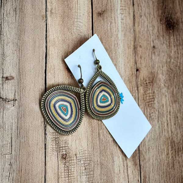 Boho Enamel Drop Earrings