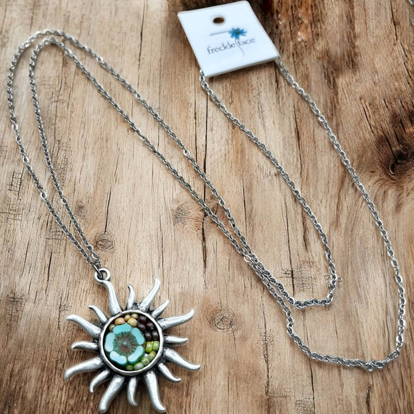 OOAK Mosaic Necklace - Sunshine