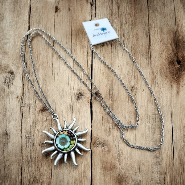 OOAK Mosaic Necklace - Sunshine