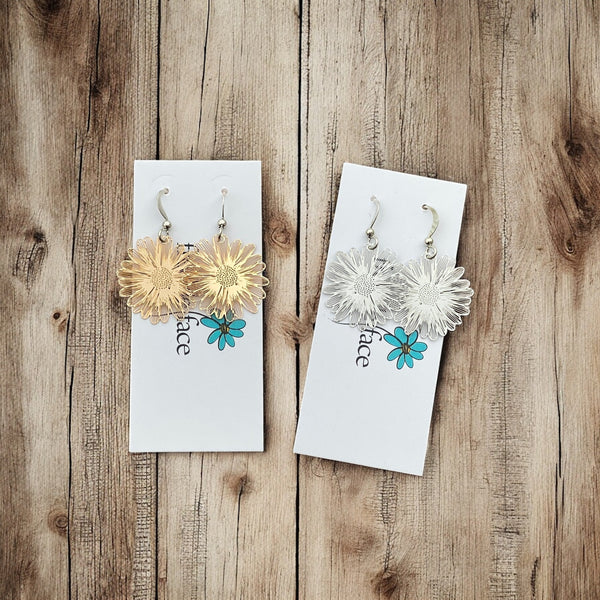 Lightweight Flower Burst Earrings