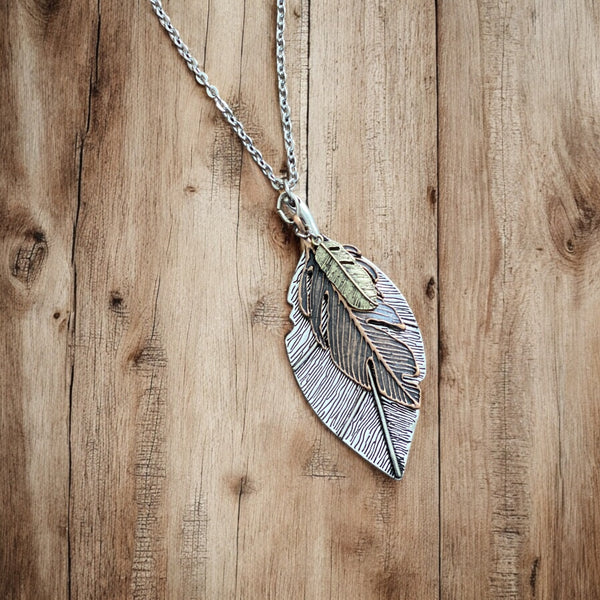 Feather Lovers Necklace