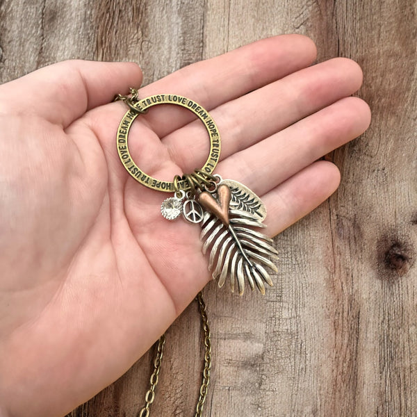 Nature Lovers Long Charm Necklace