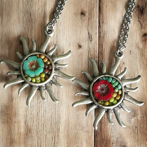 OOAK Mosaic Necklace - Sunshine