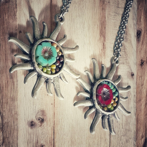 OOAK Mosaic Necklace - Sunshine