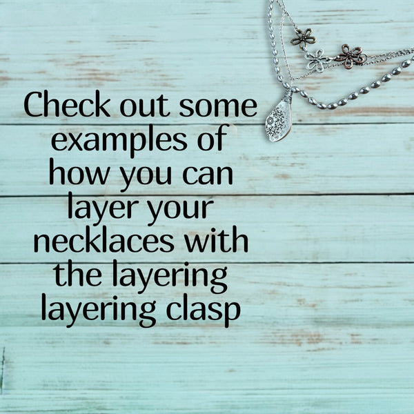 examples of layered necklace ideas with layering clasp