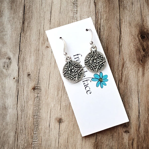 Flower Medallion Earrings