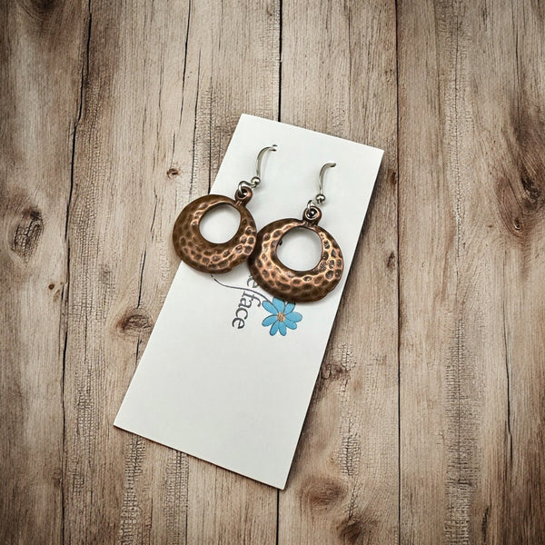 Textured Hoop Earrings