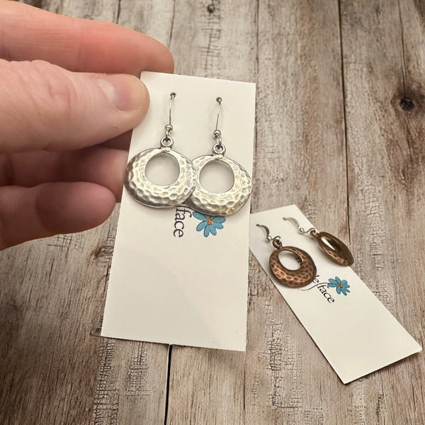 Textured Hoop Earrings