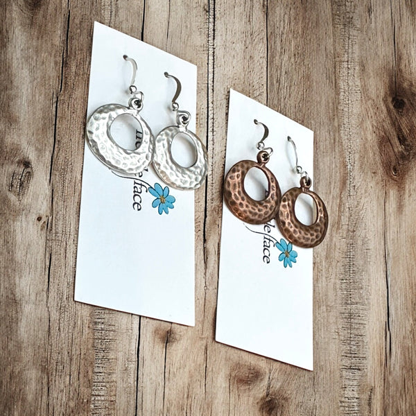 Textured Hoop Earrings